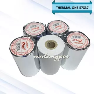 KERTAS KASIR/KERTAS STRUK/KERTAS THERMAL ONE ROLL 57x37 MM PRINTER KASIR THERMAL