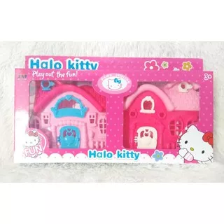 Mainan Rumah Rumahan Barbie Hello Kitty| Rumah Princess | Rumah Boneka