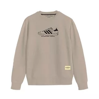 Sweatshirt Crewneck Shoes Starting Today Cream beige Platinum World Authentic Quality