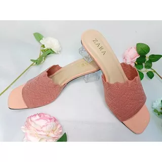 Sandal Kasual Hak Kaca Sandal Wanita Hak Kaca Sendal Heels Rajut Selop Wanita Sandal Rajut wanita Hak Kaca Sendal Wanita Hak Kaca Upper Rajut Sandal Kokop Heels Slip-on Hils Rajut Sendal Wanita Sandal Terbaru Fashion Wanita