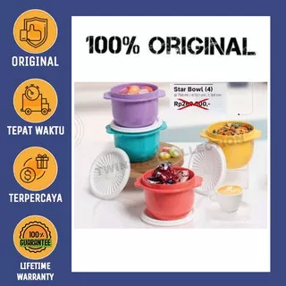 Promo Star Bowl 750ml (4) Toples Makanan Cemilan / Free Bubble wrap