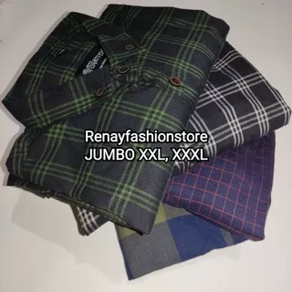 KEMEJA FLANEL JUMBO XXL,XXXL KEMEJA OVERSIZE PREMIUM XXL,XXXL Kemeja flanel premium brill eighty eight 88 kemeja pria dan wanita kemeja uniseks kemeja couple renayfashionstore ROG1 kemeja kotak kotak erigo uniqlo m231  kemeja lengan panjang