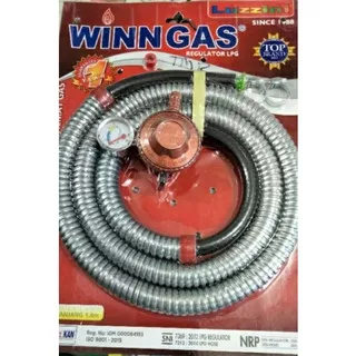 WINN GAS , W 138 , Luzzini ,  Win Gas , Selang paket + regulator 1.8 Meter