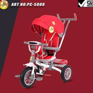 Tricycle Pacific 5088 Baby Stroller Dorongan Anak Bayi Sepeda Anak Roda Tiga 3 Kereta Dorong Anak Bayi Untuk Travelling