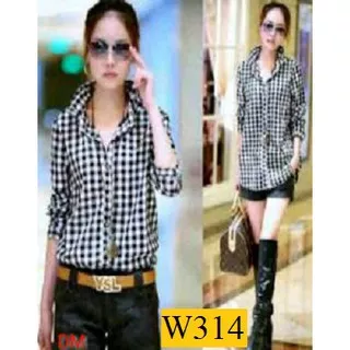 W314 Hem Cewek Modis Casual Keren Kwalitas Tinggi SIZE LENGKAP