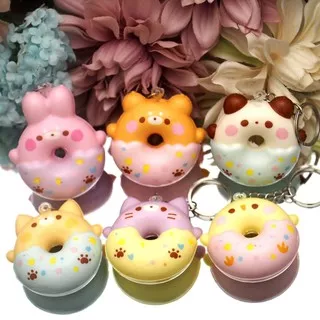 Squishy MURAH SLOW RISE LUCU Karakter Donat Animal Mainan Squisy Squisi Skuisi Mini