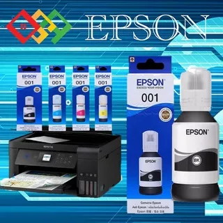 Tinta Refill 001 ORI for Epson L4150 L4160 L6160 L6170 L6190 Black-Hitam