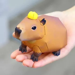 Capybara (paper craft) DIY keterampilan