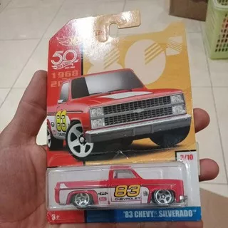 Hot wheels `83 Chevy Silverado 50th special edition