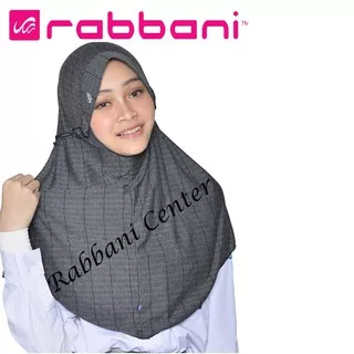 hijab sekolah rabbani CLX hitam size S ORI promo grosir kerudung jilbab sekolah SD SMP SMA  murah