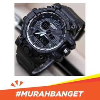 BAJ ANTI AIR RUBBER JAM TANGAN PRIA SPORT CASIO G-SHOCK IMPORT DUAL-TIME GWG-1000 DIGITAL LED GK002