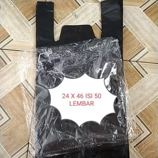 KANTONG PLASTIK HITAM KANTONG PLASTIK KRESEK TRASHBAG HITAM UKURAN 40X65/28X48/36X24/15X33 ISI 50