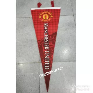 Bendera Banner Segitiga Manchester United MU club bola dinding import