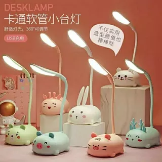 [MYUME.STORE] Lampu Led Portable Lampu Belajar Bentuk Karakter Unik Lampu Meja Original Terang