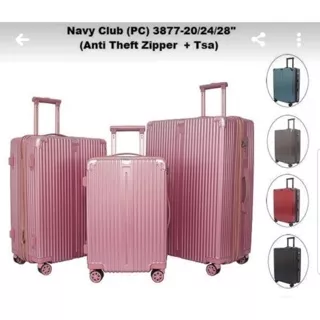 Navy club 3953 20 inch cabin / koper navy club 24 inch bagasi 3877 / navy 3877 28 inch bagasi size