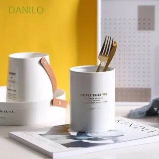 DANILO Nordic Chopsticks Tube Spoons Fork Storage Tableware Bucket Utensils Holder Shovel Organizer Home Storage Rack Drying Cutlery Drainer