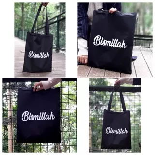 Tote Bag Muslimah motif “Bismillah” - Tote Bag Wanita - Tas Tote Murah