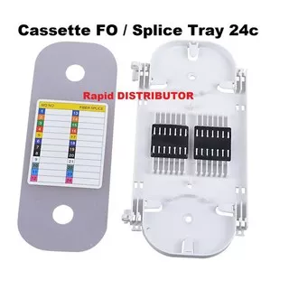 Cassette/Kaset FO Splice Tray 12/24 Core Fiber Optic/Optik OTB/Closure