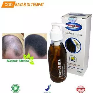 TRIPLE SIX HAIR TONIC GINSENG NASA 150ML-TRIPLE (ATASI RAMBUT BOTAK, RONTOK, RUSAK)