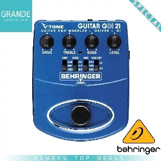 Behringer GDI21 - GDI 21 - Guitar Driver DI Amp Modeler Direct Recording - ORIGINAL