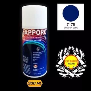 SAPPORO 7175 SHOGUN BLUE CAT SEMPROT 300 ML CAT MOTOR AEROSOL PYLOX BIRU METALLIC METALIC METALIK PILOKS PILOX PILOK DITON 8175 PREMIUM SAPORO SAMURAI SHOGUN MEDAN BINJAI SUMATERA