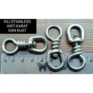 KILI PANCING STAINLESS SWIVEL 4.5CM 13GRAM KILI STAINLESS STELL KILI BESAR KILI KUAT SWIVEL PANCING