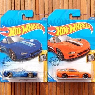 HOTWHEELS 95 MAZDA RX-7 BIRU 2019 ORANGE 2019 - FIRST EDITION RX-3 MIATA FURAI SAVANNA REPU COSMO