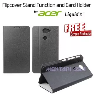 Flipcover ACER Liquid X1 : KVISTER Premium FC Card Holder + FREE SP