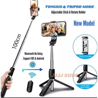 Selfie Stick Tripod Phone Tripod Stand Tongsis Bluetooth Q07 Tripod Bluetooth Integrated Selfie Stick with remote Tongkat Narsis