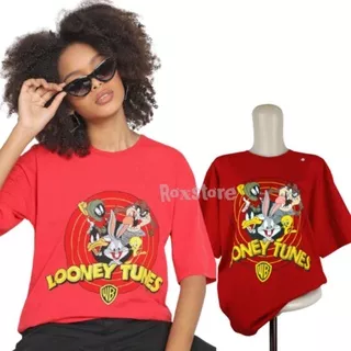 Pull and bear t-shirt disney looney tunes / looneytunes / baju pull and bear / kaos pull&bear / baju wanita / kaos wanita / baju kaos wanita / unisex / atasan wanita / pakaian wanita / pull bear / baju looney tunes / Pb / t-shirt