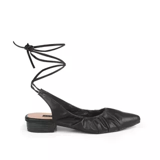 INPACA Kaia Lacey Shoes in Black