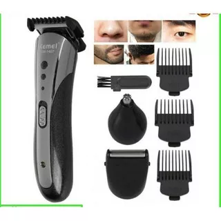 Alat Cukur Rambut Cas 3 In 1 Kemei KM 1407 / Hair Clipper Kemei / Mesin Cukur Rambut Kemei