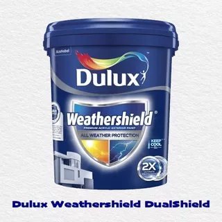 Cat Tembok Dulux Weathershield DualShield Brilliant White 2290 2,5 Liter