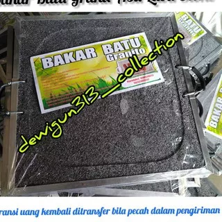 P4O1 Alat Panggang Sehat Lava Stone Asli/Bakar Batu Granit Merapi/Griller ?G1