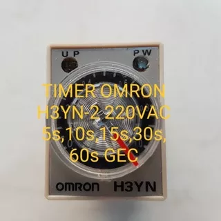 BAYAR DIRUMAH Timer Omron H3Yn-2 220Vac 10S TERBATAS