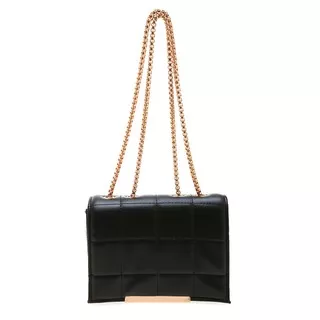 Vika Tas Selempang Premium Tali Panjang Design Elegant Woman Bag - Black