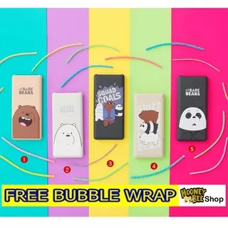 ORIGINAL MINISO - Powerbank We Bare Bears 10000 mAh Power Bank Ice bear Grizzly