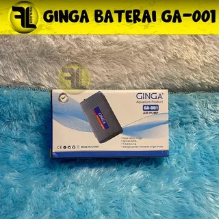 GINGA 001 Mesin Aerator Airpump Aquarium Baterai Batre