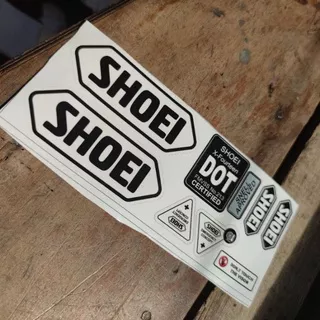 stiker helm shoei set lengkap