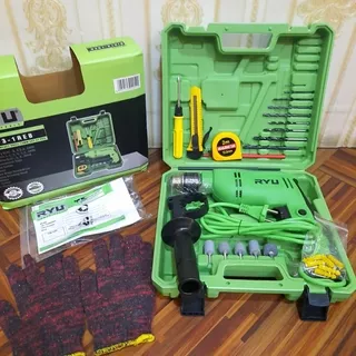 TERMURAH!!! Mesin Bor Tembok Beton Impact Drill Set 13mm RYU RID 13-1REB