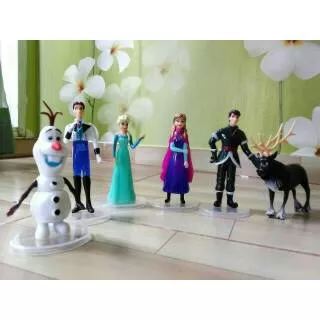 Pajangan hiasan kue topper cake boneka figure princess frozen elsa anna