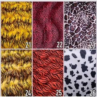 Kain Bulu Beludru Motif Bulu Hewan / Bulu Macan (Sofa, Kursi, Jok) VT577