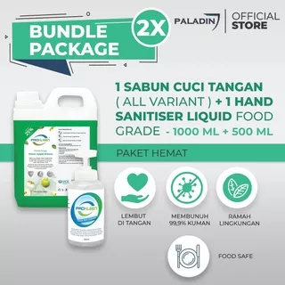 Hand Soap Sabun Cuci Tangan 1L+Hand Sanitizer Liquid Food Grade 500ML PROKLEEN