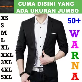 FortKlass FORTGLASS RISRUS FASHION Snowshop BLAZER Cowok JAS Pria TEBAL SETELAN Laki Laki Polos Groomsmen Kantor Office Kerja Resmi Formal Kasual Casual Kuliah Wisuda Resepsi Pernikahan Kantong Saku HITAM LIS PUTIH Jas Kancing 1 2 Saku Paspoal Saku Tutup