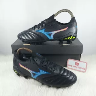 SEPATU BOLA MIZUNO MORELIA NEO 3 BETA FG BLACK CYBER RAINBOW JPN FOOTBALL SOCCER MORELIA NEO III