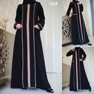 New Abaya Gamis Maxi Dress Arab Saudi Bordir Zephy Turki Umroh Dubai Turkey India Wanita 717