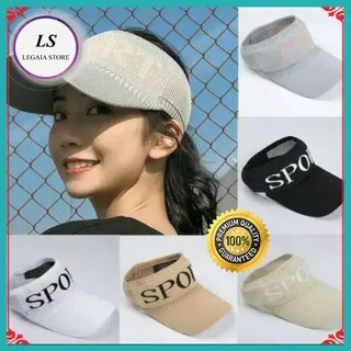 Topi Pantai Wanita SPORT Bahan Rajut Premium Import Topi Senam Wanita Topi Golf Wanita ZQ LS