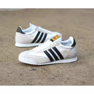 Sepatu Adidas original DRAGON White Black