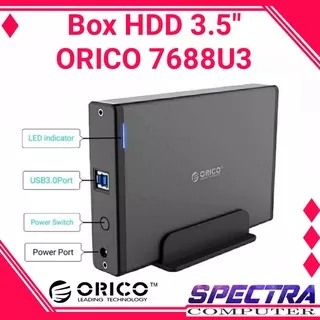 ORICO 7688U3 3.5 inch USB3.0 External Hard Drive Enclosure Hardisk HDD