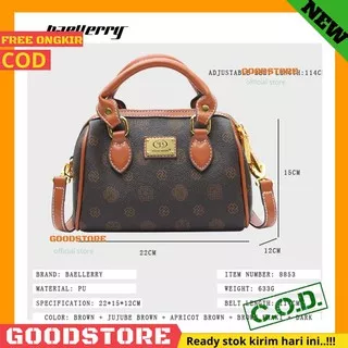 Hand Bag Wanita Import Mewah kulit Leather Kekinian Korean Style Branded Premium GD003